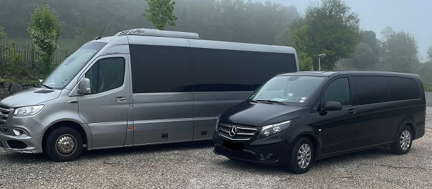 Transport de groupe a Bourg en Bresse  en van et minibus avec chauffeur